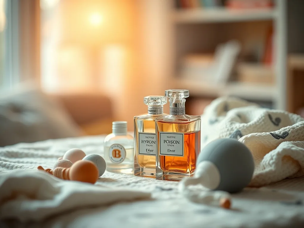 Le flacon d'Hypnotic Poison de Dior, un cylindre violet profond, posé devant un fond sombre avec des notes de vanille et